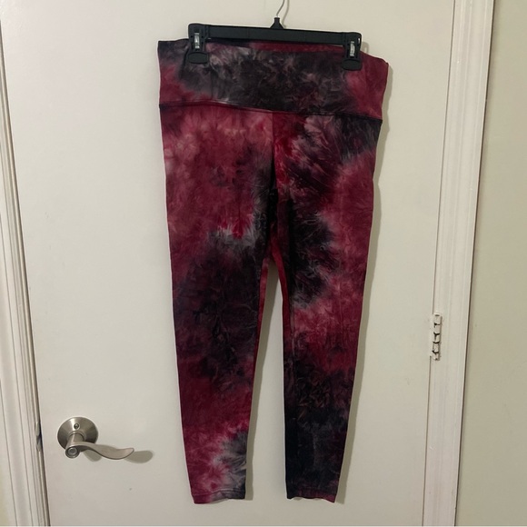 Sweet Other - Sweet Girls Red and Black Tie-Dye Kids Skinny Leggings